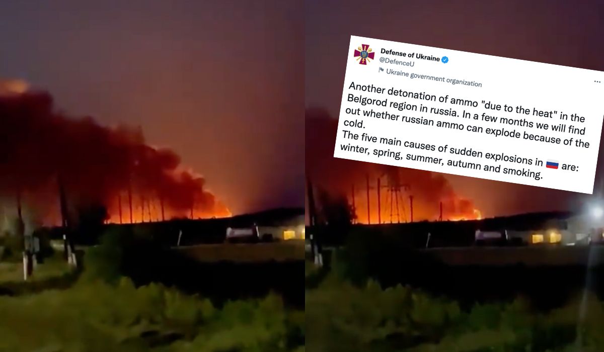 Rosja: wybuchł kolejny, tajemniczy pożar, z jakiegoś powodu znowu trafiło na skład amunicji