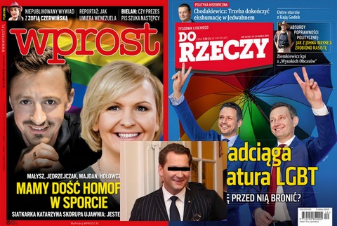 Wprost i Do Rzeczy z tęczowymi okładkami