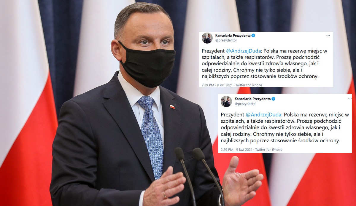 Prezydent zapewnia, że jest lepiej, niż się wydaje i "liczba zakażeń raczej spada"