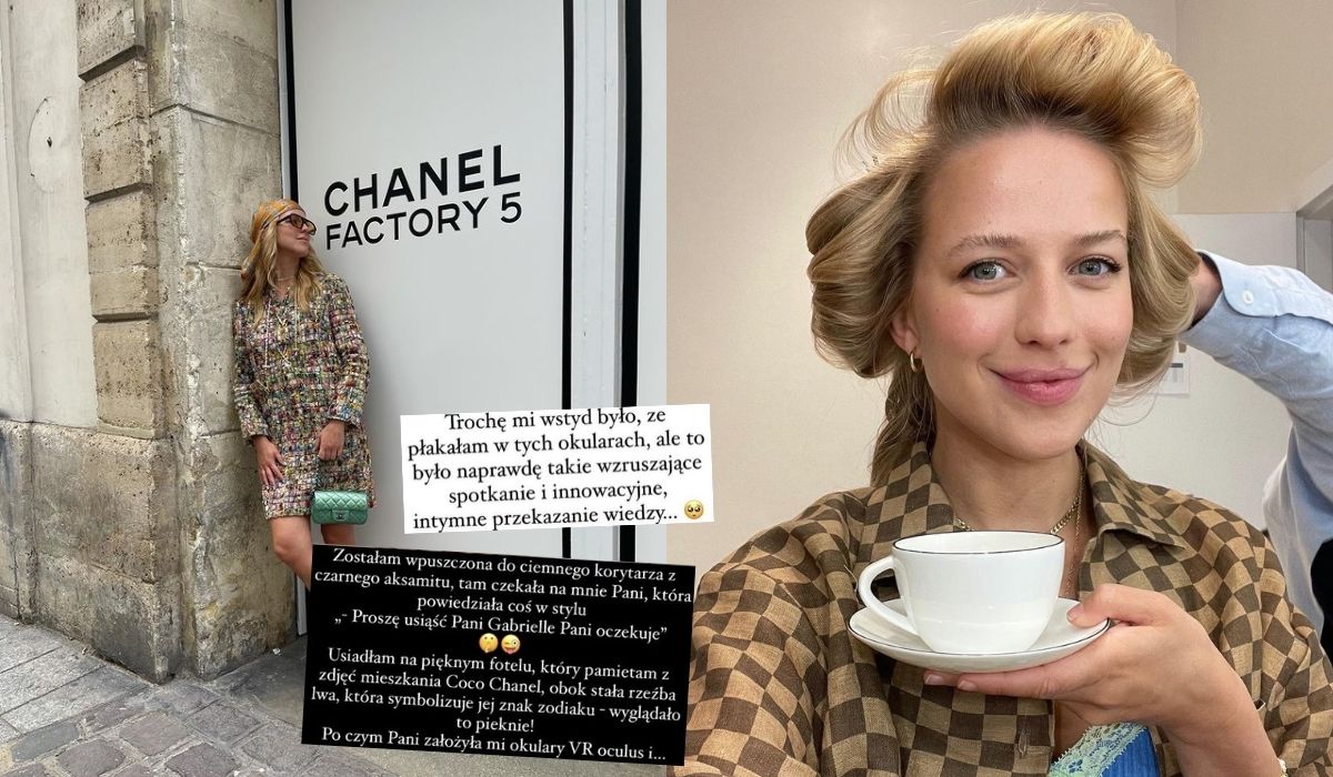 Jessica Mercedes popłakała się ze wzruszenia, bo przez gogle VR "spotkała się" z Coco Chanel