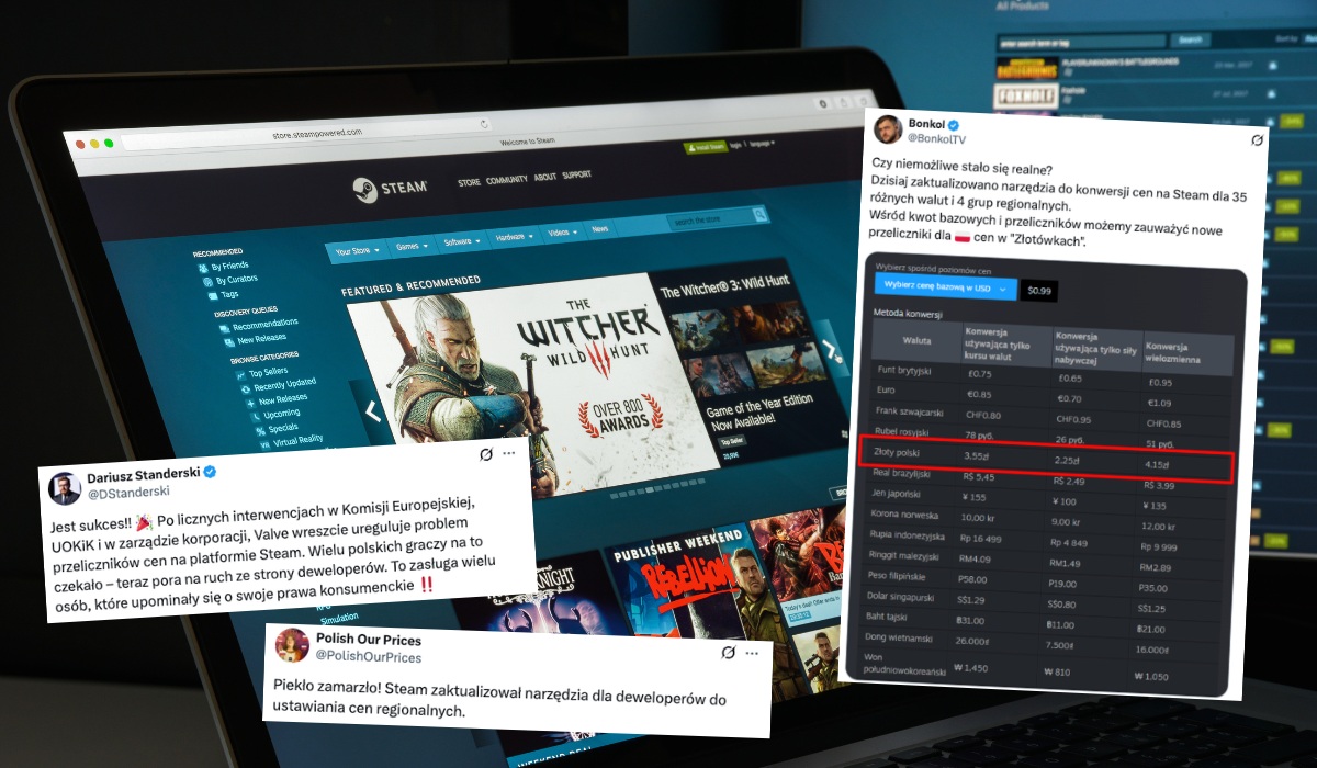Protesty dotyczące cen dla polskich graczy odniosły sukces, Steam zmienia mechanizm