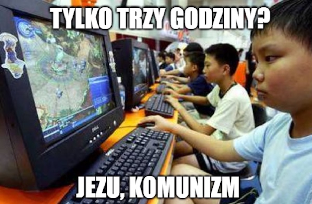 Chiny: dostęp do gier dla dzieci zostanie ograniczony przez państwo, tylko trzy godziny tygodniowo