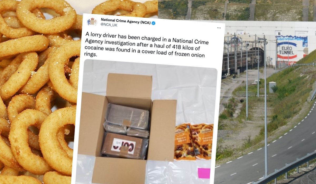 UK: polski kierowca przemycał 418 kg kokainy w krążkach cebulowych, został zatrzymany 