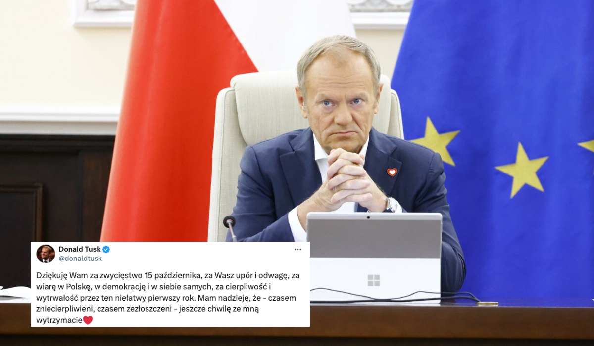 Sondaż: rok po wyborach rząd Tuska pozytywnie ocenia niecałe 40% Polaków