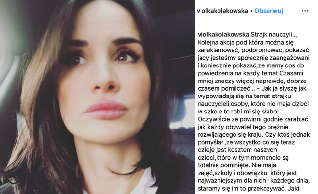 Viola Kołakowska o strajku nauczycieli: to skrajny egoizm, wszystko kosztem dzieci