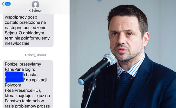 Trzaskowski: dostałem sms z dostępem na obrady Sejmu, nie jestem posłem