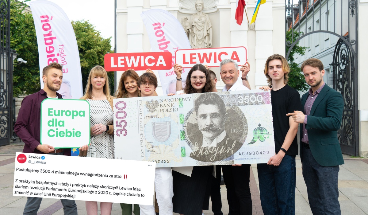 Lewica chce, żeby studenci na praktykach i stażach zaczęli godnie zarabiać, co najmniej 3,5 tys. zł