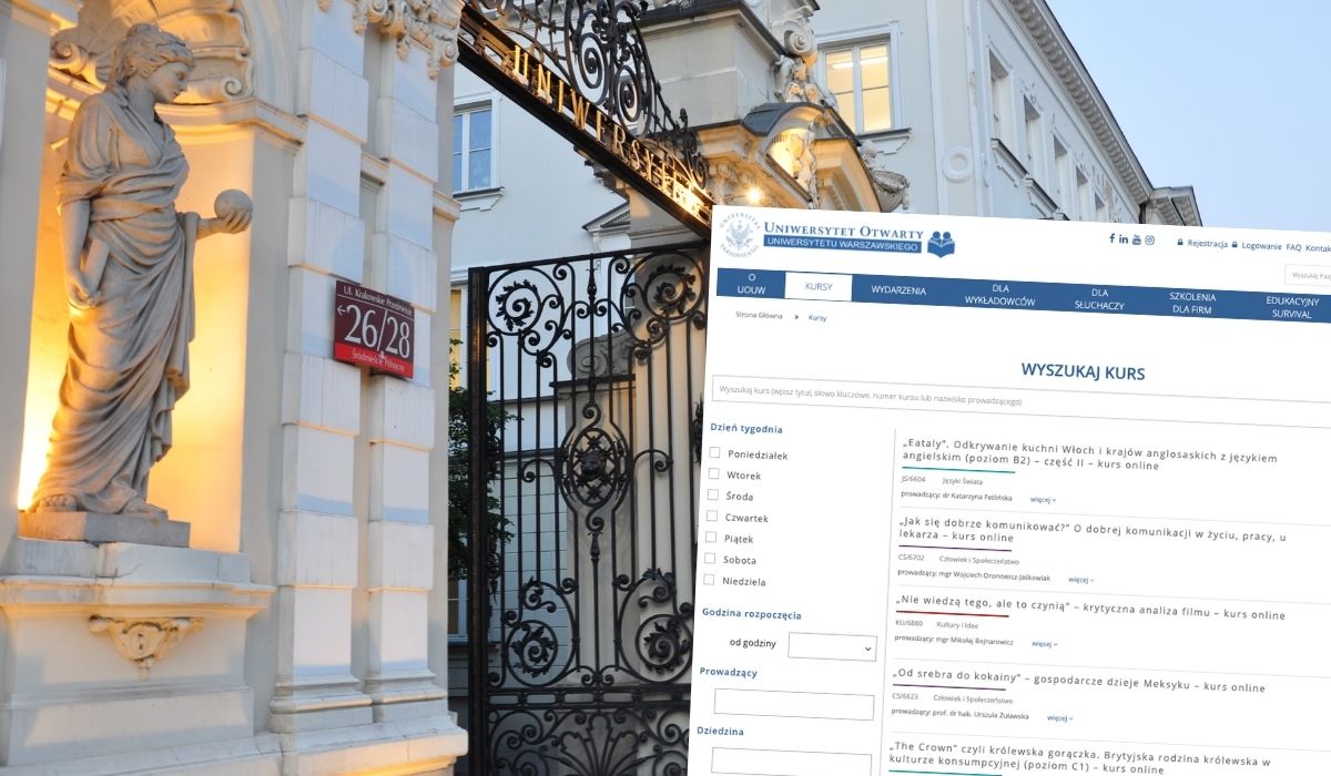 Uniwersytet Warszawski sprzedaje dziesiątki kursów on-line, od językowych, przez filozofię po ukulele