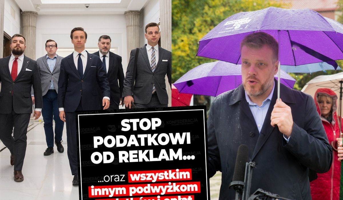 Konfederacja wspiera protest mediów, Zandberg w imieniu Lewicy też