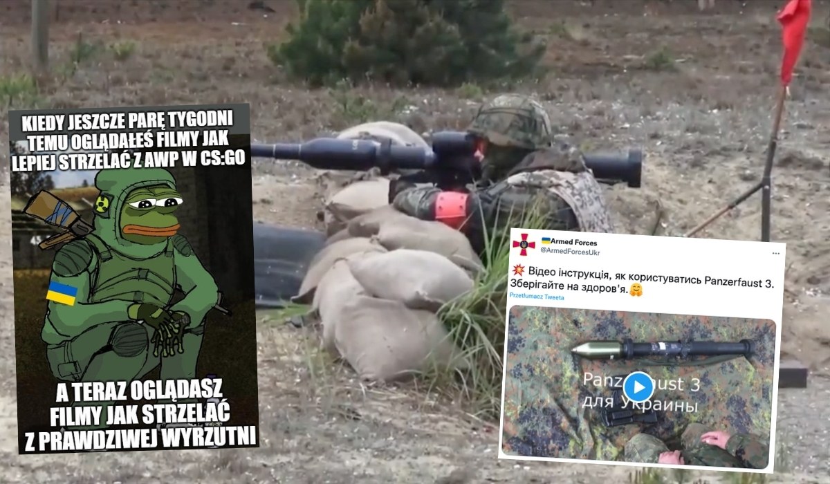 Ukraińcy w ramach błyskawicznego doszkolenia wrzucili na YouTube obsługę panzerfausta