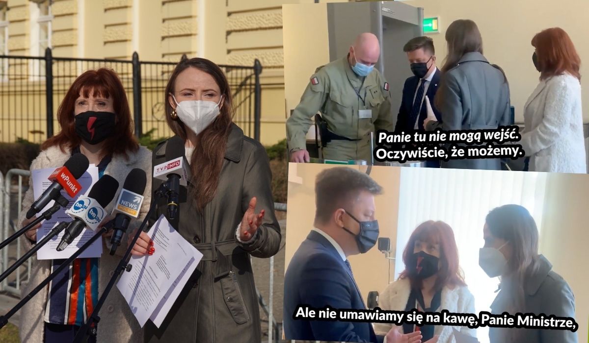 Posłanki Lewicy chciały sprawdzić co się odwala ze szczepieniami, minister Dworczyk usiłował je przegnać