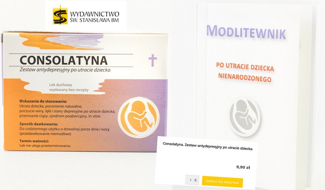 Katolickie wydawnictwo sprzedaje "zestaw antydepresyjny po utracie dziecka"