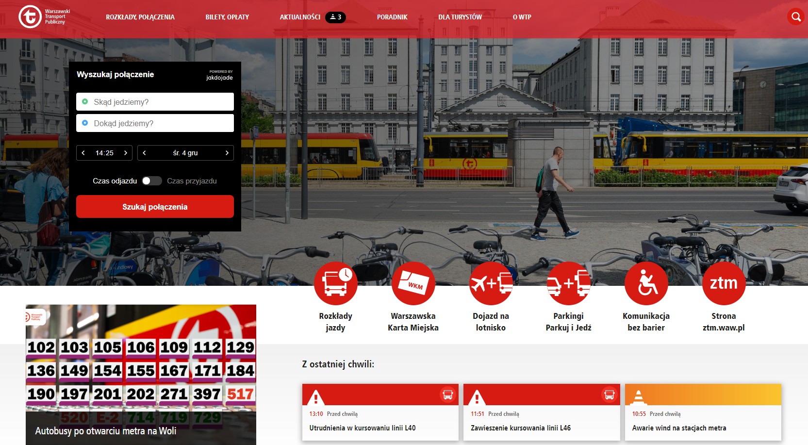 Warszawa: milion złotych kosztowała nowa strona komunikacji miejskiej. Zrobiono ją na WordPressie