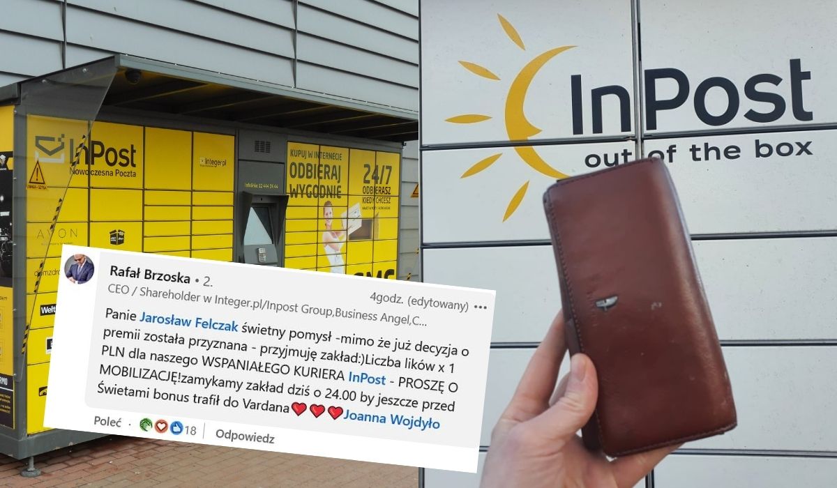 Kurier InPostu znalazł portfel, odnalazł właścicielkę, zwrócił zgubę i dostał nagrodę od zarządu firmy