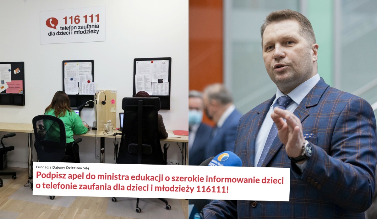 MEiN usuwa telefon zaufania dla dzieci z internetu i podręczników, bo może prowadzić do edukacji se*sualnej