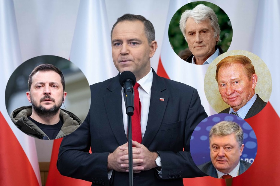 Trzej prezydenci Ukrainy oddają Ordery Orła Białego