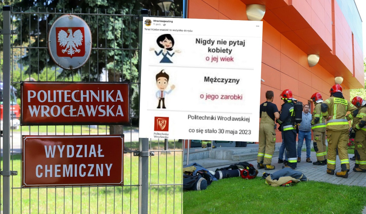 Studenci Politechniki Wrocławskiej boją się, że przy ćwiczeniach przeciwpożarowych zniszczono serwerownię