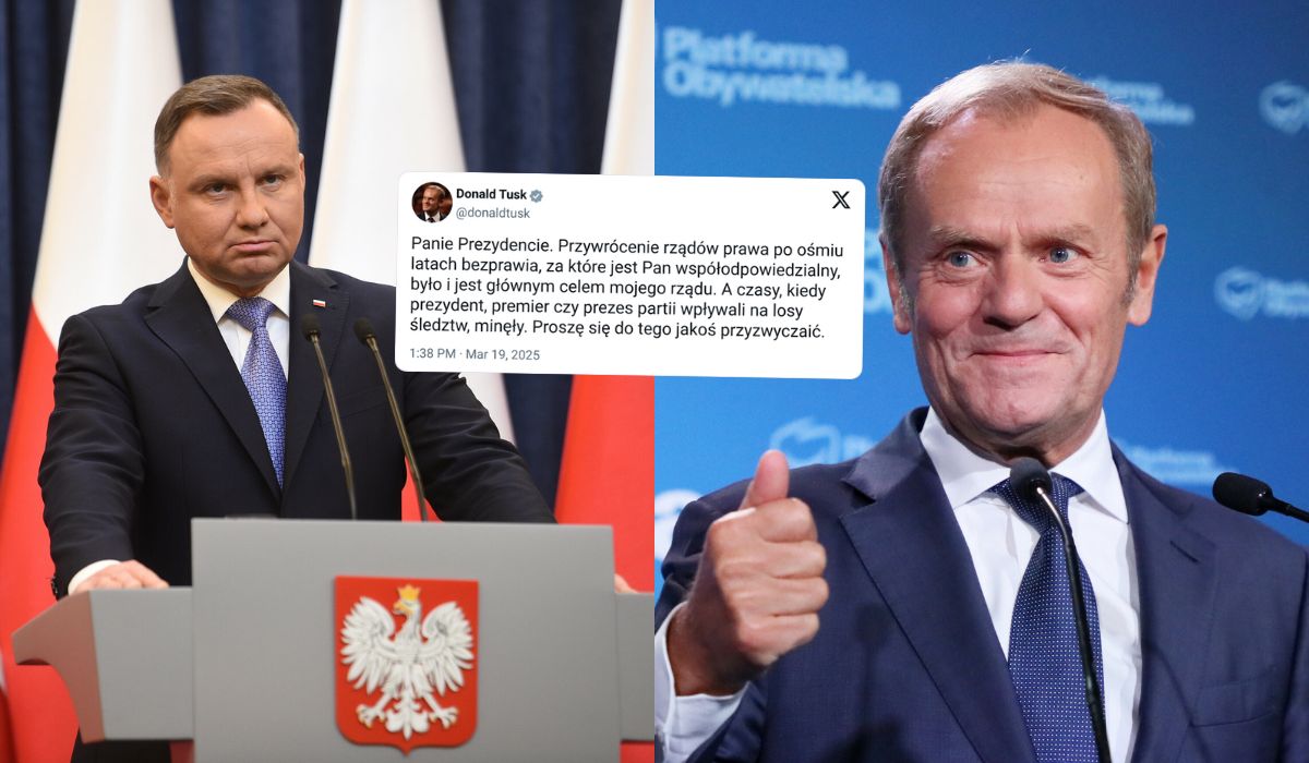 Tusk ignoruje list Dudy i odpowiada, że czasy, w których premier albo prezydent mają wpływ na śledztwa "minęły"