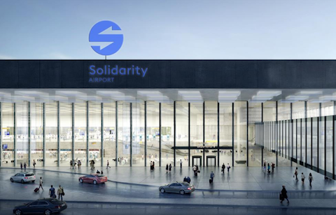 Ogłoszono nazwę lotniska Centralnego Portu Komunikacyjnego: Port Lotniczy “Solidarność”