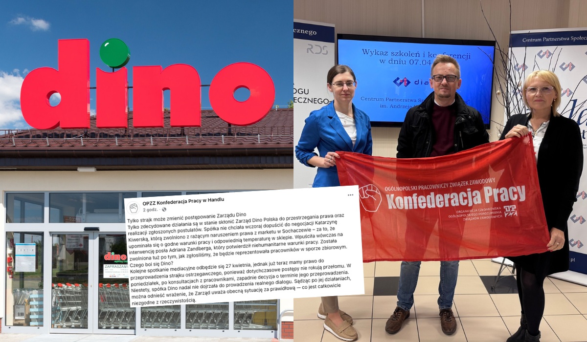 Po nieudanych mediacjach pracownicy Dino zapowiadają strajk ostrzegawczy