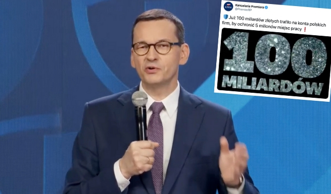 Morawiecki: dziś mija 100 dni od ogłoszenia epidemii, to wielki dzień dla polskich przedsiębiorców