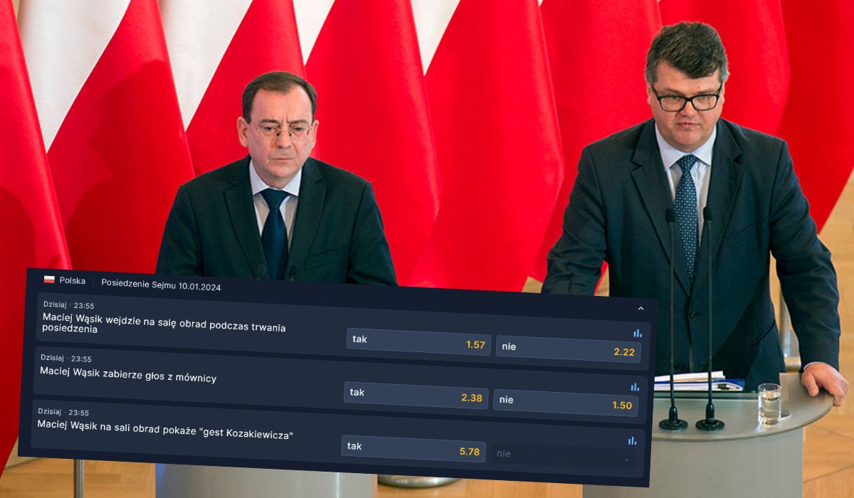 Bukmacherzy zaczęli przyjmować zakłady na to, co zrobią Wąsik z Kamińskim podczas posiedzenia Sejmu