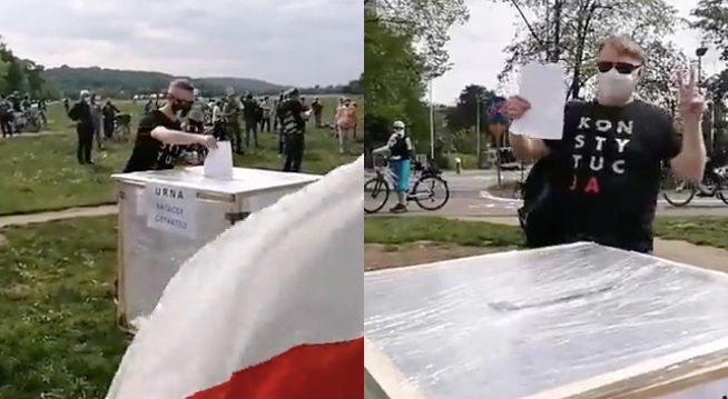 Kraków: na Błoniach stanęła urna na "zażalenia na rządzących"