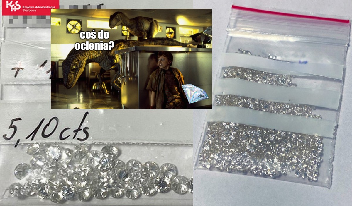 Pani na lotnisku zaryzykowała i próbowała przemycić diamenty o wartości 1,5 mln zł