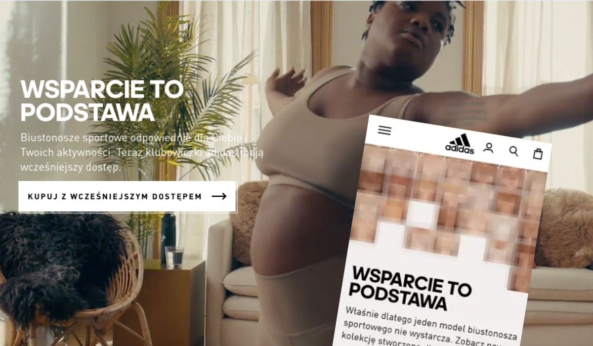Adidas zrobił odważniejszą reklamę o biustach i stanikach, ale spadła z rowerka i już jej nie ma