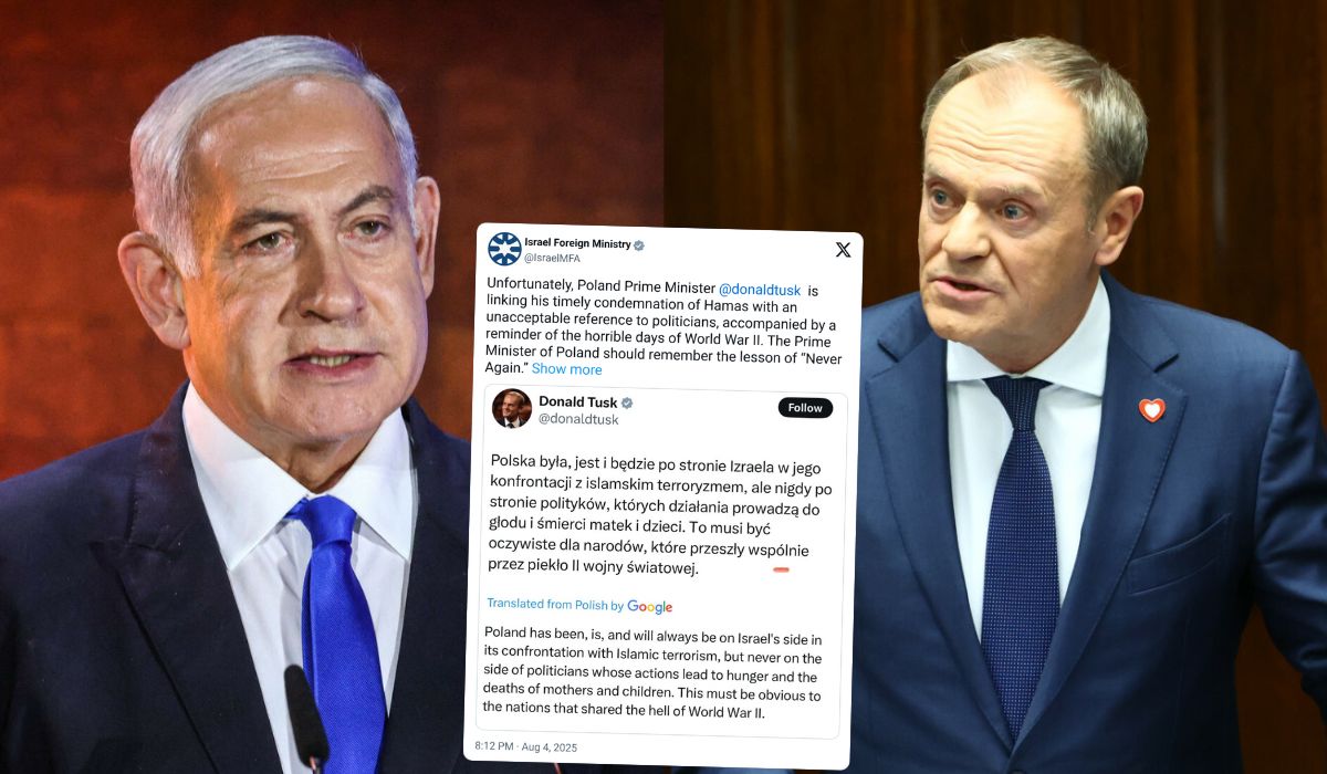 Izrael oburzony premierem Tuskiem i jego krytyką sytuacji w Strefie Gazy
