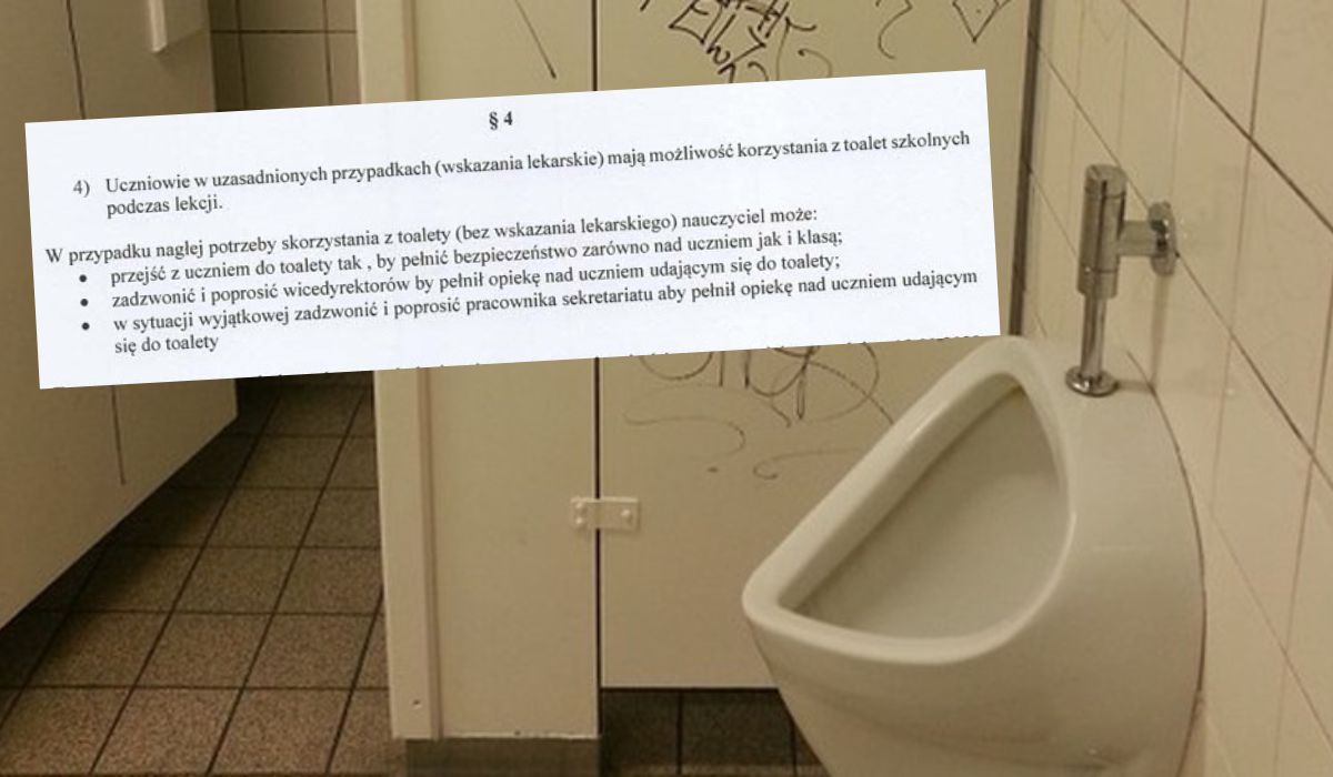 W jednej z Gdańskich szkół z toalety można skorzystać tylko przy nadzorze nauczyciela lub wicedyrektora