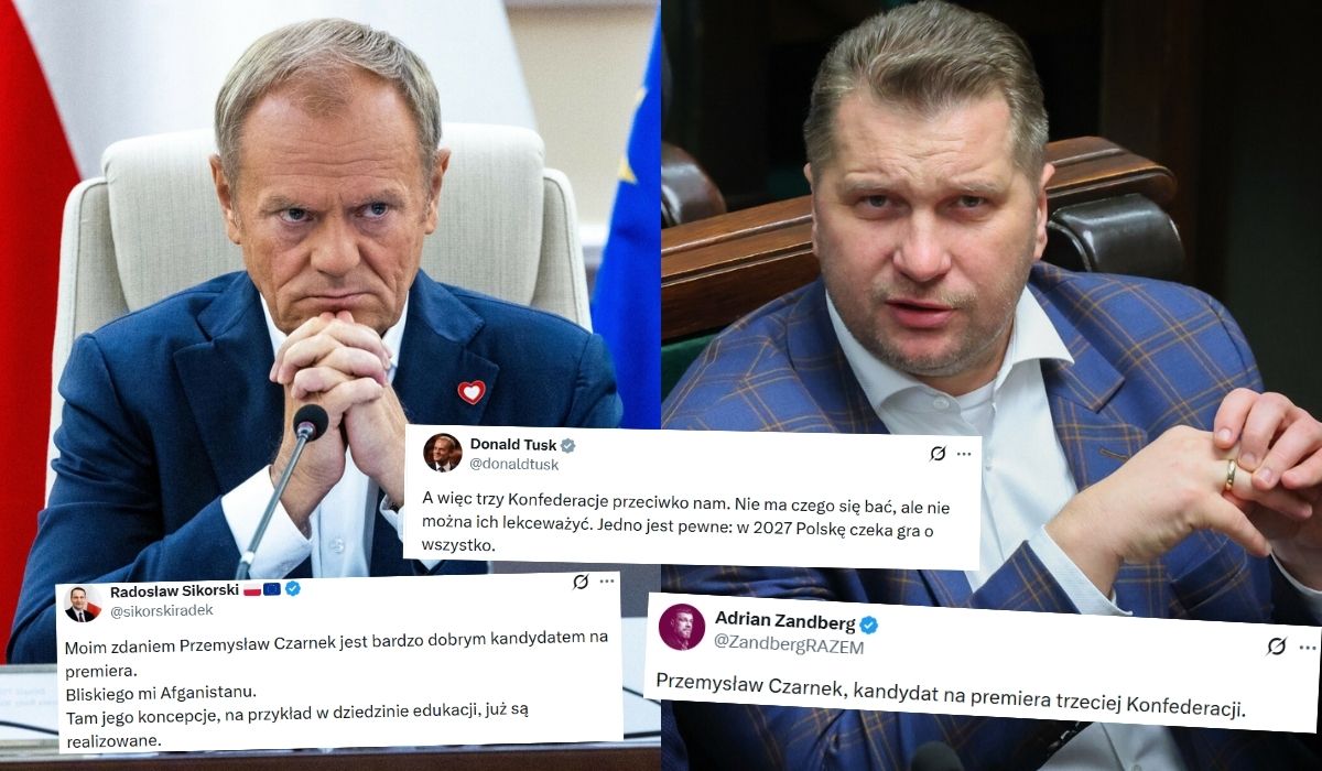 Tusk komentuje, że PiS zamienia się w jeszcze jedną, trzecią Konfederację