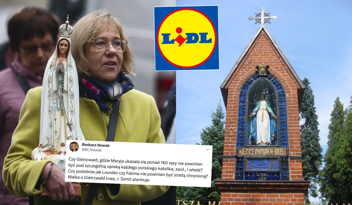 Kurator Nowak bojkotuje budowę centrum Lidla w Gietrzwałdzie, bo miały tam miejsce objawienia maryjne