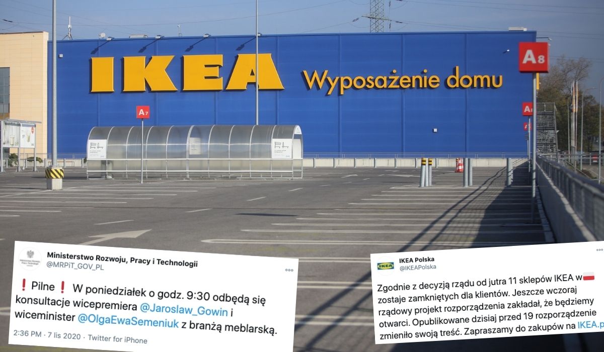 Rząd bohatersko naprawia problem, który sam stworzył i planuje otwarcie sklepów meblowych