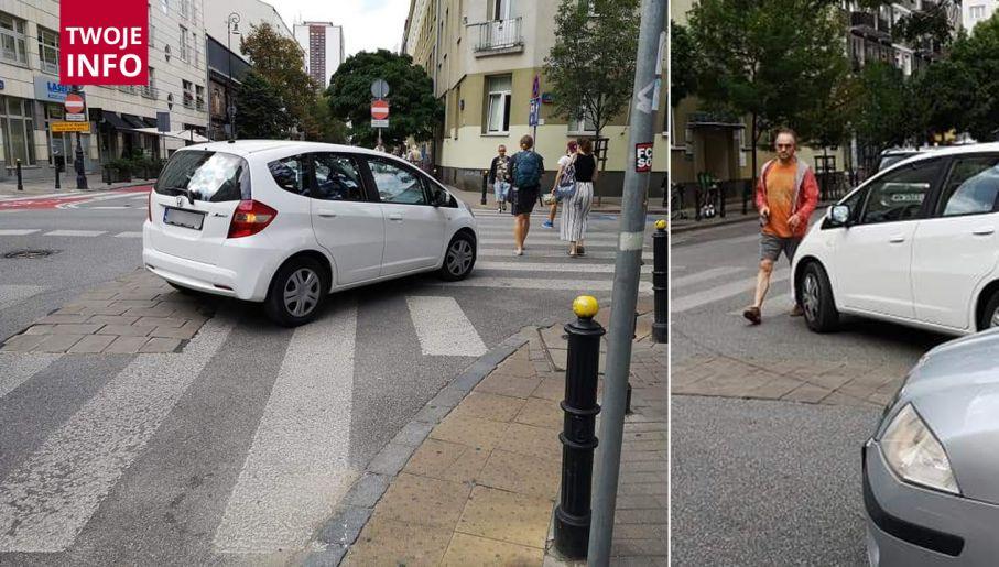 TVP: Najsztub wrócił za kierownicę, udało mu się zastawić dwa przejścia dla pieszych jednym samochodem