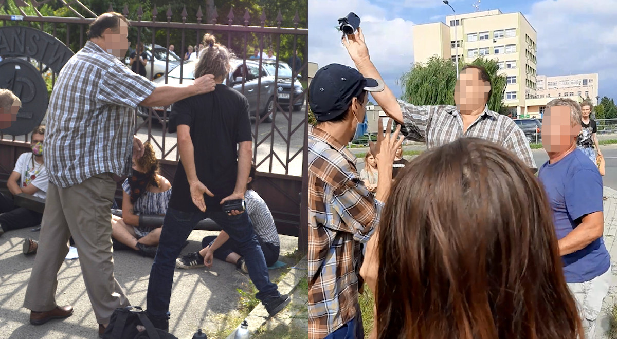 Aktywiści protestujący przeciwko wycince skarżą się na bicie przez urzędników państwowych