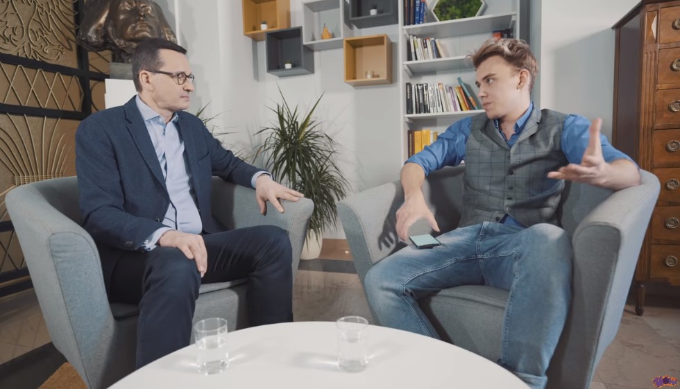 Mateusz Morawiecki wystąpił u YouTubera, żeby wyjaśnić różne plotki
