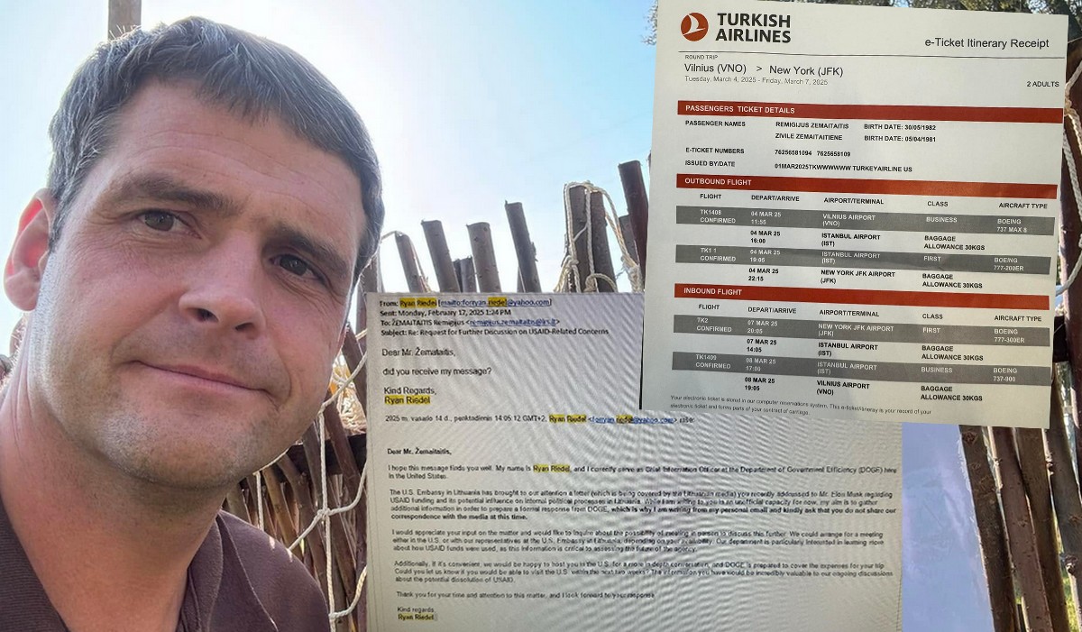 Ktoś strollował litewskiego polityka i wkręcił mu, że spotka się z Muskiem, zorientował się dopiero na lotnisku