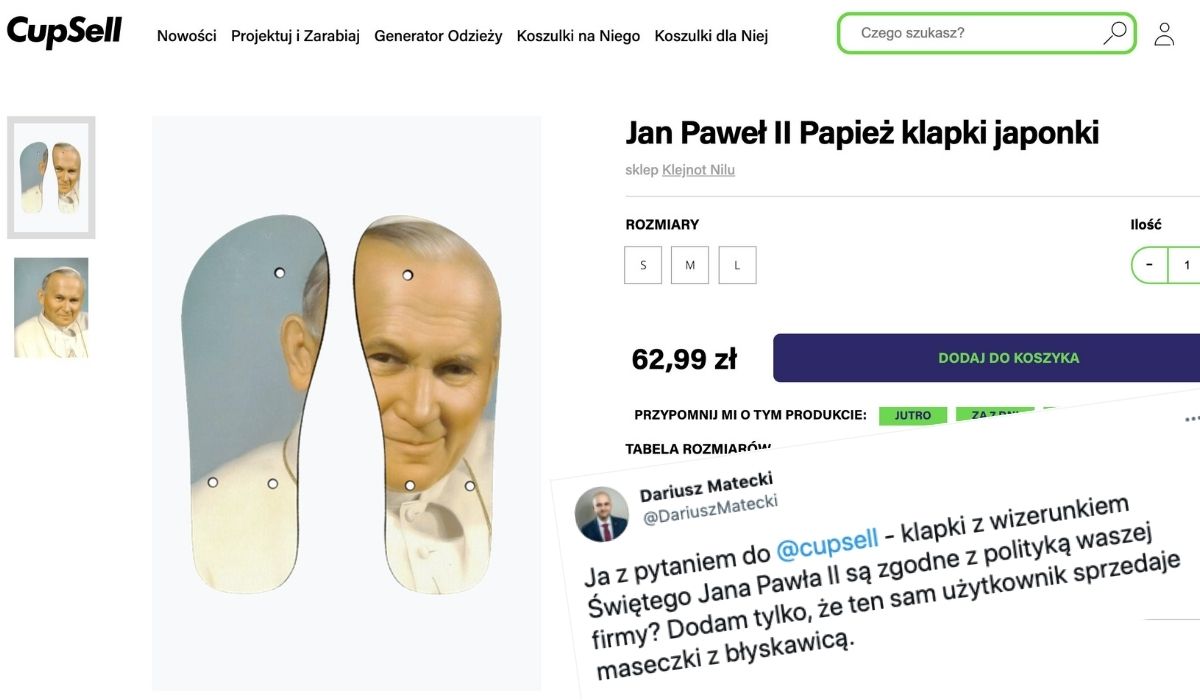 Prezes fundacji monitorującej "antypolonizm" interweniuje w sprawie japonek z papieżem Janem Pawłem II