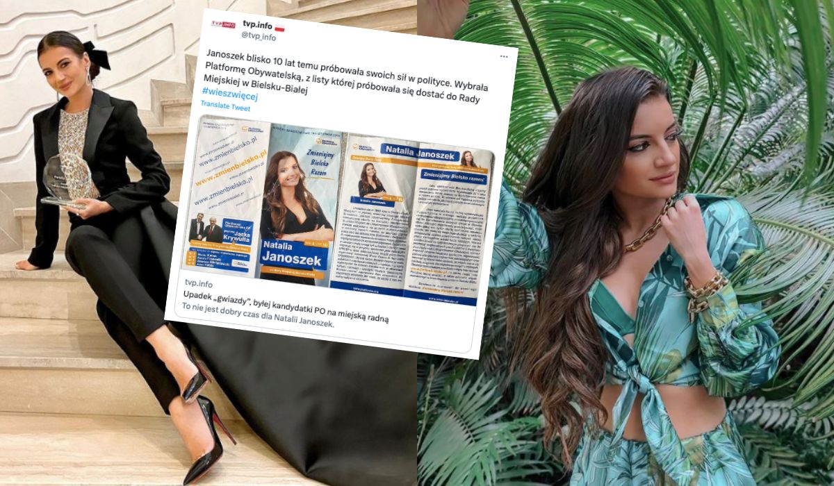 TVP podaje, że Natalia Janoszek, która zmyśliła karierę w Bollywood, chciała wejść do polityki z list PO