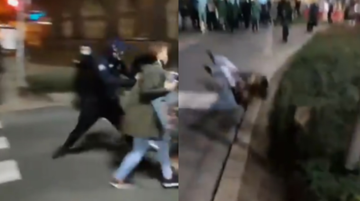 Kibice odcięli się od damskiego boksera, który pobił dziennikarkę, a on sam został zatrzymany