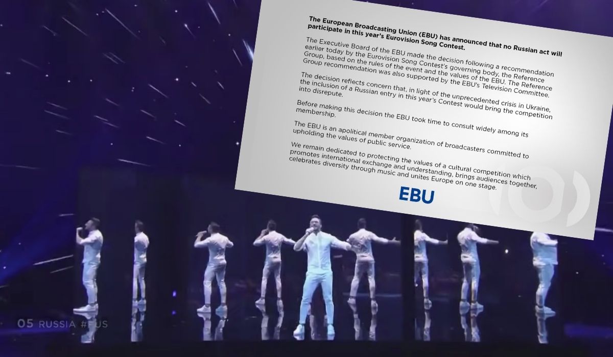 Rosja została wyrzucona z Konkursu Piosenki Eurowizji