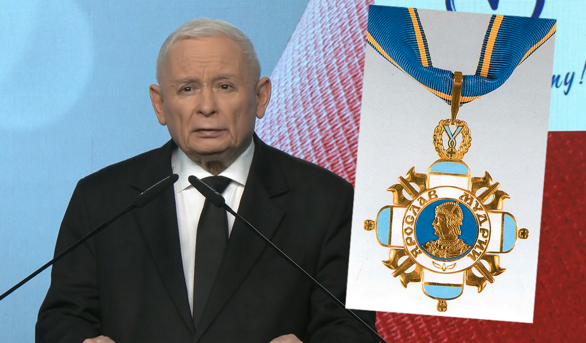 Prezes Kaczyński dołącza do wielkiej smuty orderowej i też odsyła swoje odznaczenie Ukraińcom