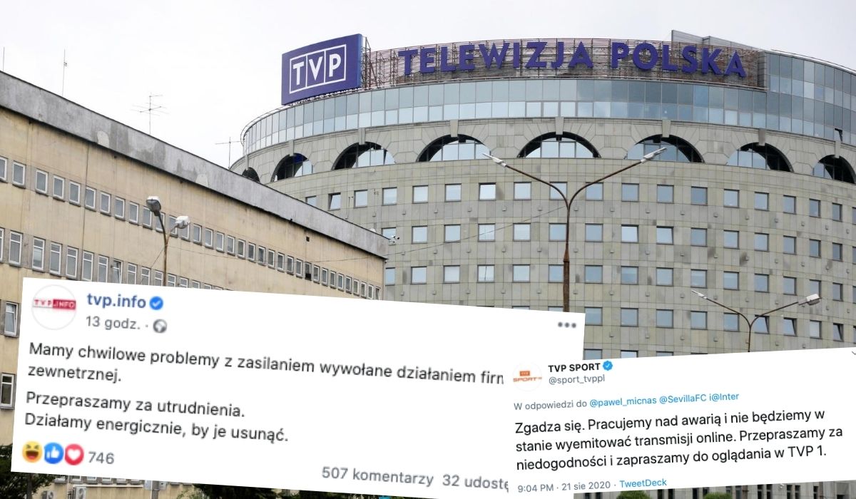 Awaria zasilania w TVP: nie działały strony, a potem spaliły się serwery 