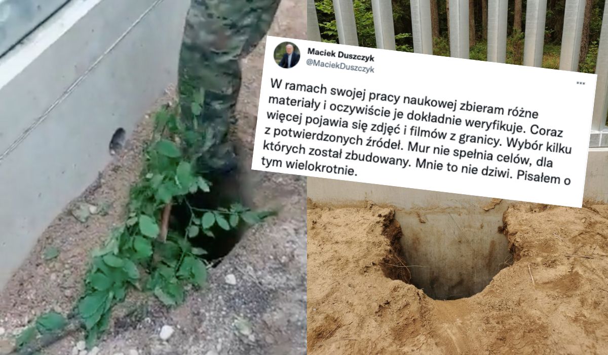 Naukowiec pokazuje, że mur na granicy z Białorusią to kompletna fuszerka