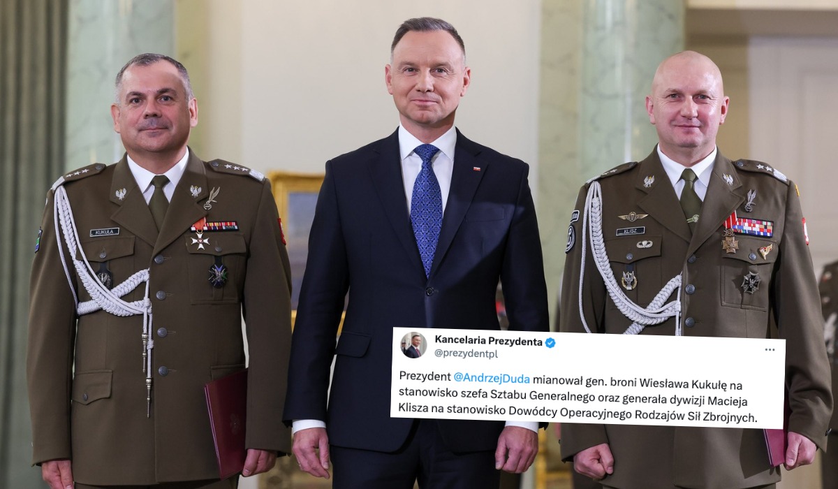 Prezydent szybciutko powołał nowych dowódców Sił Zbrojnych