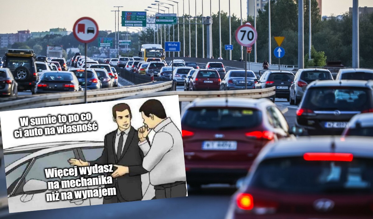 Polacy coraz częściej rezygnują z kupna samochodu i decydują się na wynajem