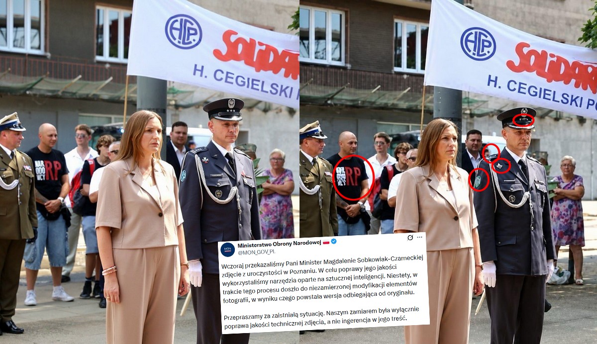 Ministerstwo Obrony Narodowej przyznaje, że użyto AI przy słynnym zdjęciu i wyszło przekombinowane