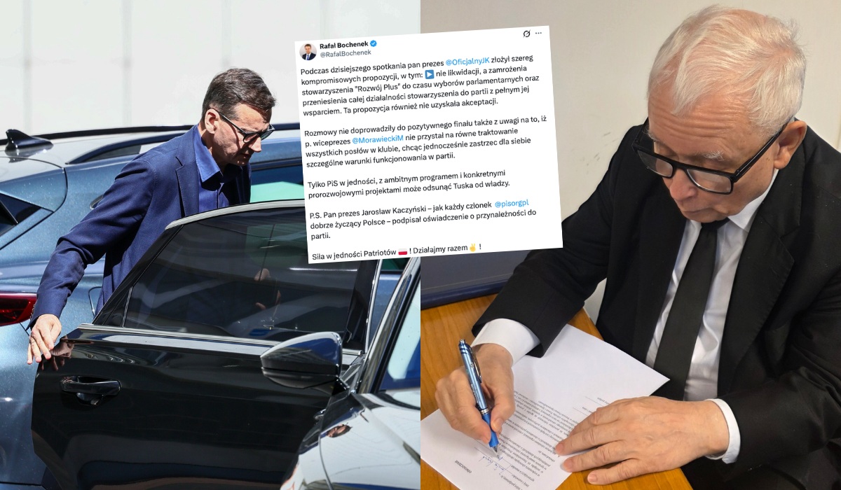 Jarosław Kaczyński podpisał oświadczenie lojalności wobec Jarosława Kaczyńskiego, a Mateusz Morawiecki nie