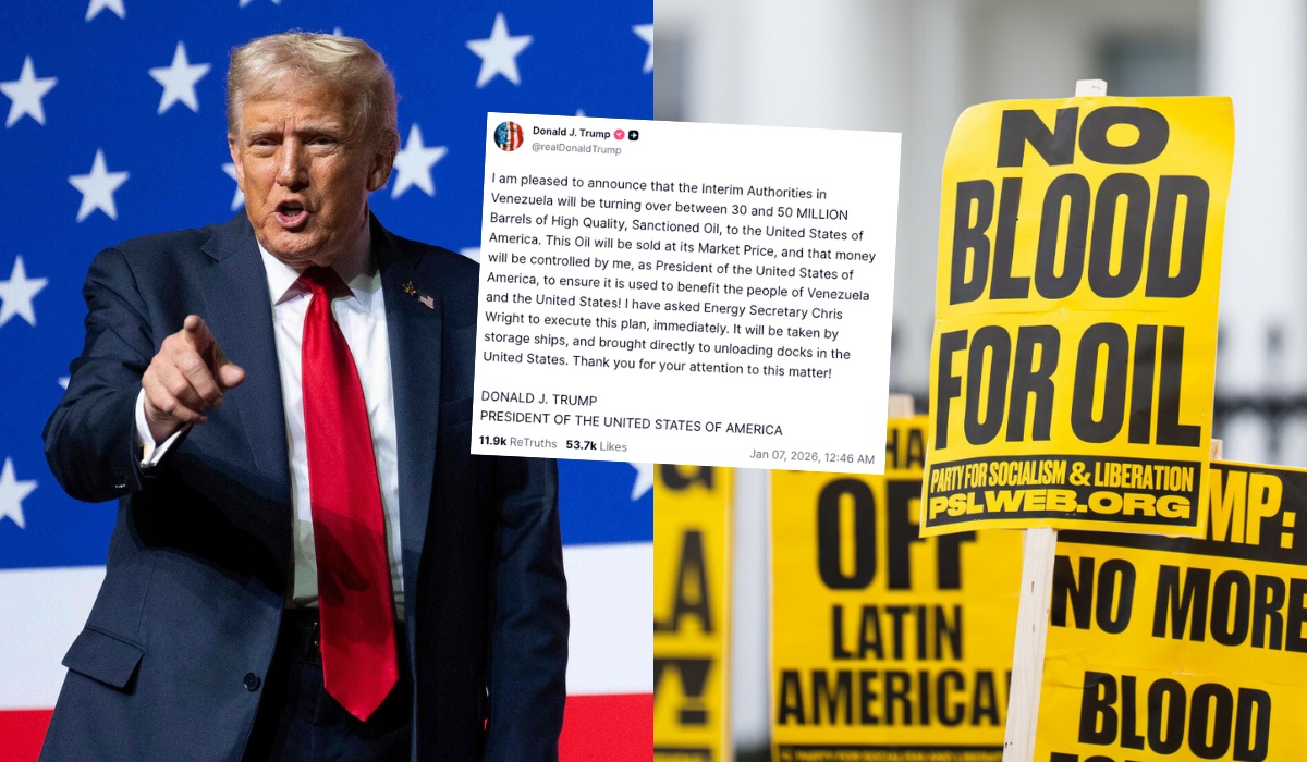 Nowe "tymczasowe" władze Wenezueli przekażą USA zapasy ropy warte 2 miliardy dolarów